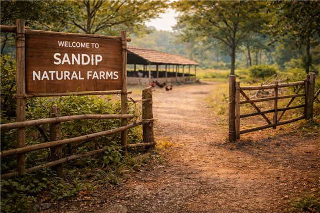 Farm location entrance